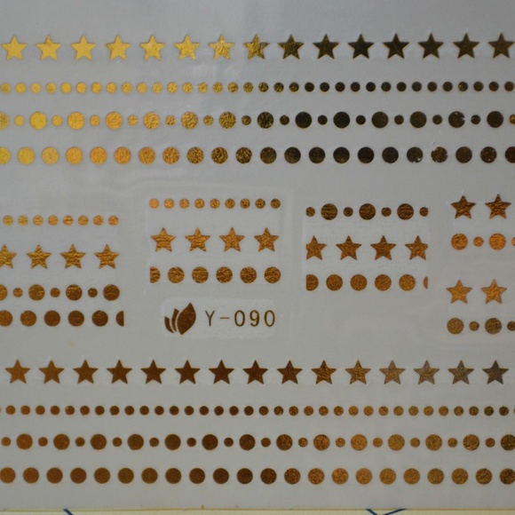 Stars Chain - Nail Art Decal - BLUE59 - Picture 3 of 4